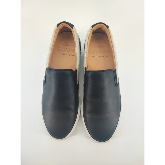 Greats Brooklyn Women's Wooster Wool/Leather Black Slip-on Shoes Size 7.5 US - Picture 4 of 8